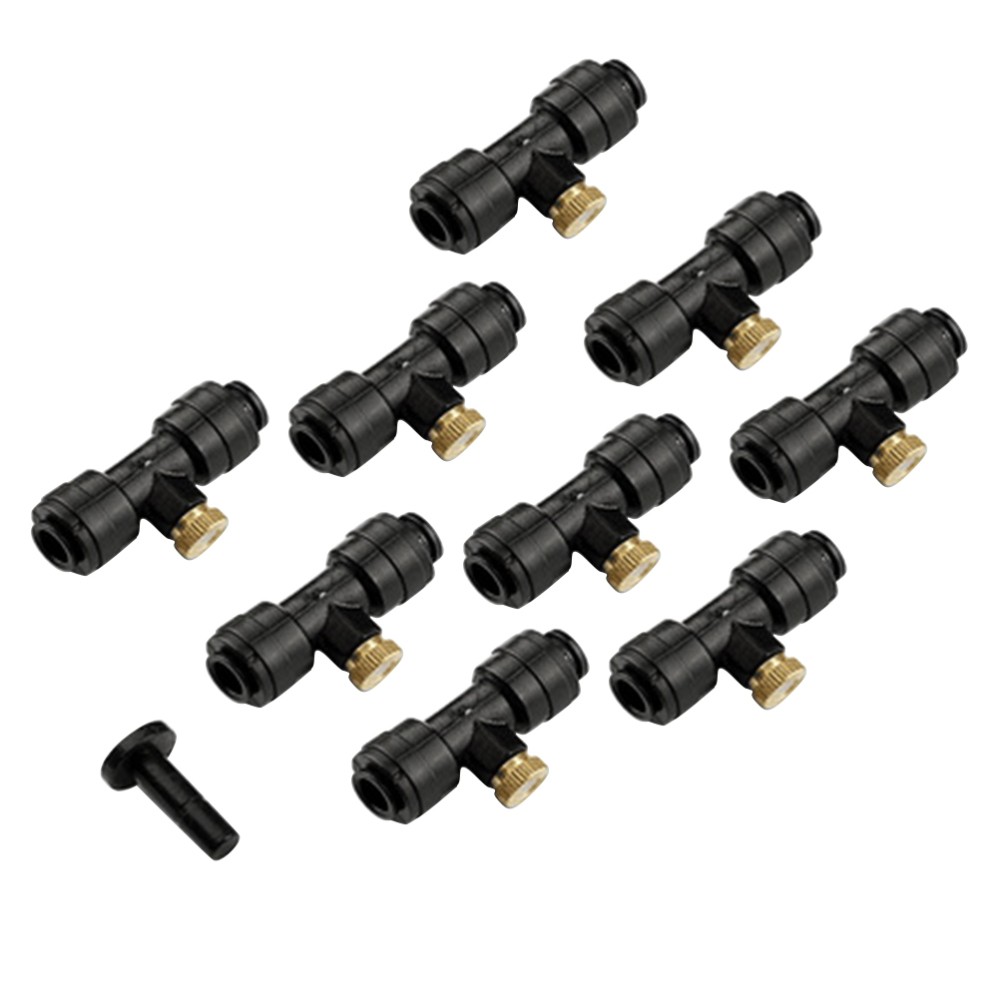 21 Pcs Copper Nozzle Sprayers Irrigation Atomization Drippers Black Golden Set