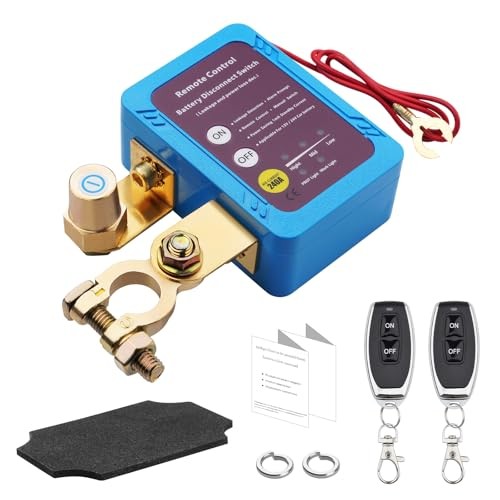 Kill Switch with 12V 240A Remote Battery Disconnect Switch Smart Voltage Kill