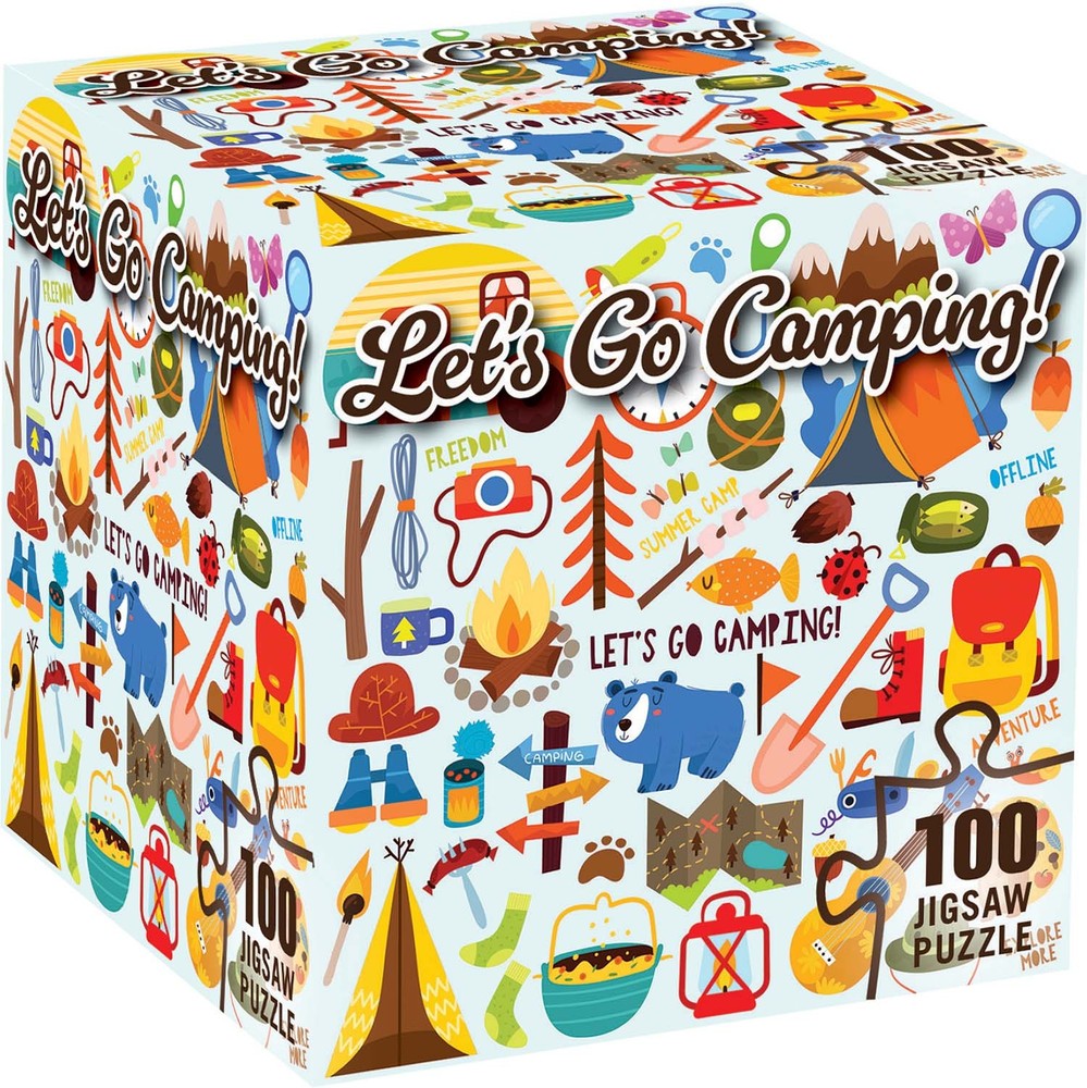 Let's Go Camping — 100pc Kids' Jigsaw Puzzle, 10"x10"