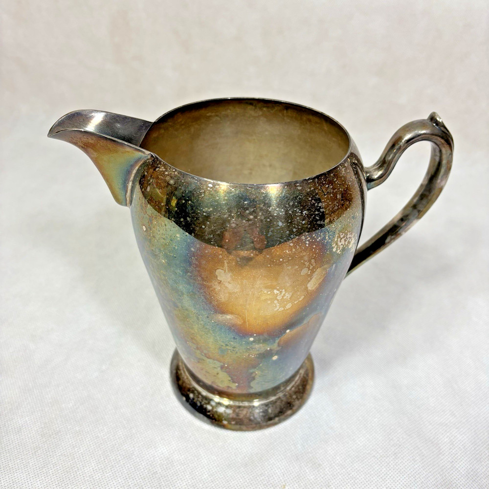 Vintage Academy Silver On Copper Pitcher #105