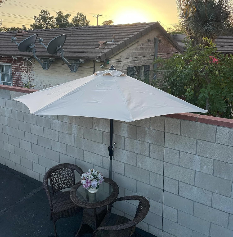 Umbrella Canopy Replacement for 9Ft 5 Ribs Half Umbrella, Replacement Canopy ONL