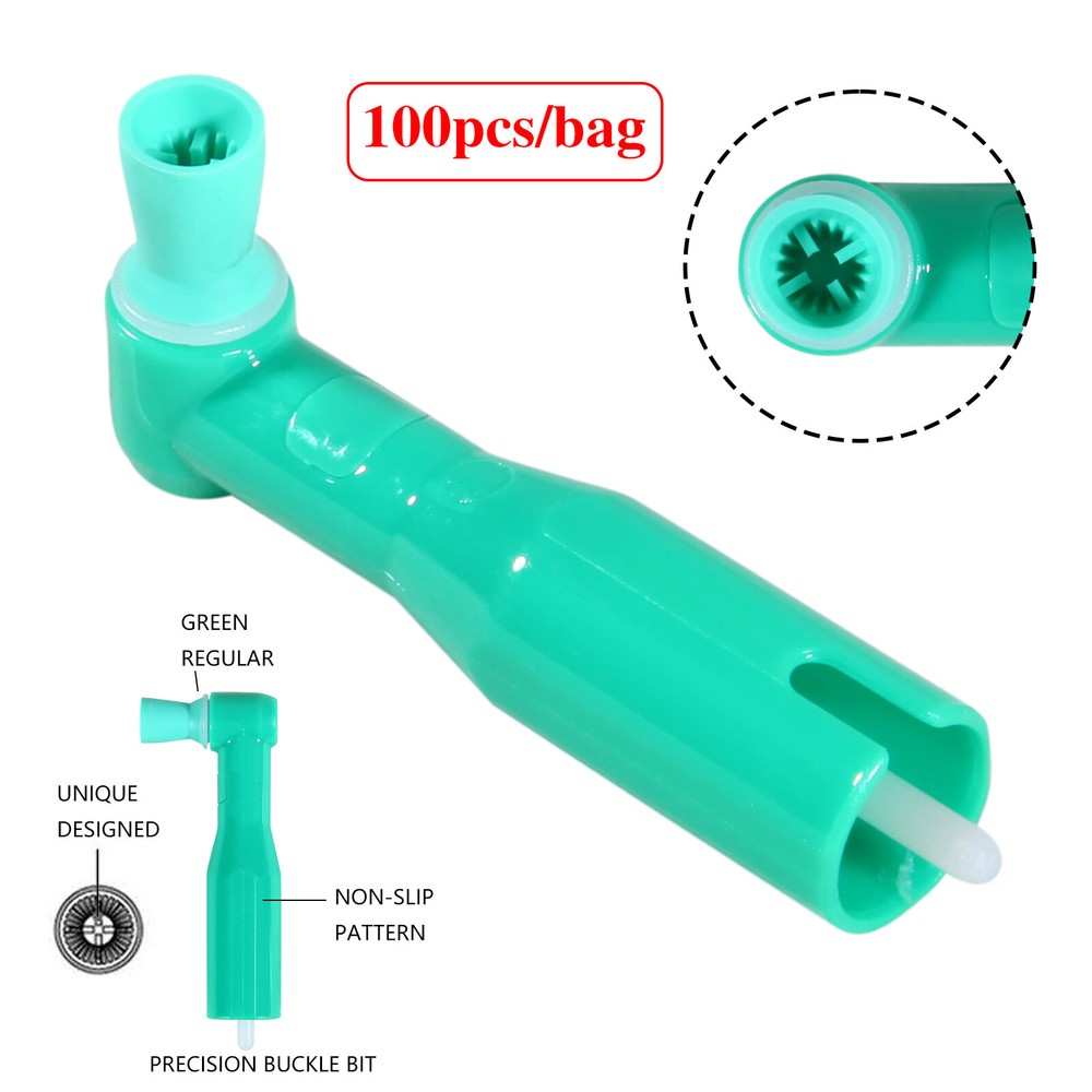 500 dental small Head disposable prophy angles soft cup green