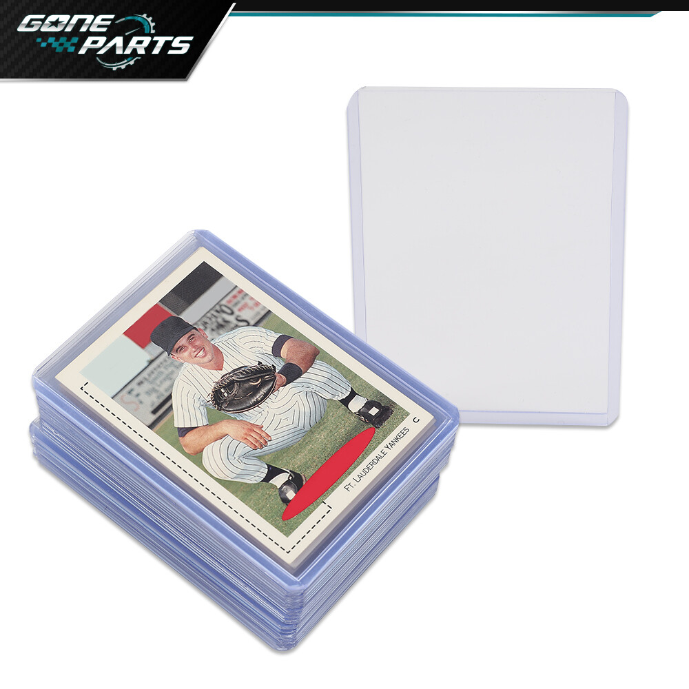 Hard Plastic Clear Case Holder 25Pcs 1.7mm Baseball Cards Topload Trading Card