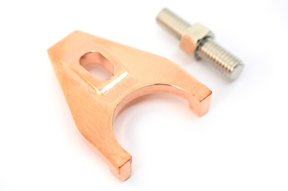 ZINC ALLOY DISTRIBUTOR HOLD DOWN CLAMP W/BOLT - COPPER