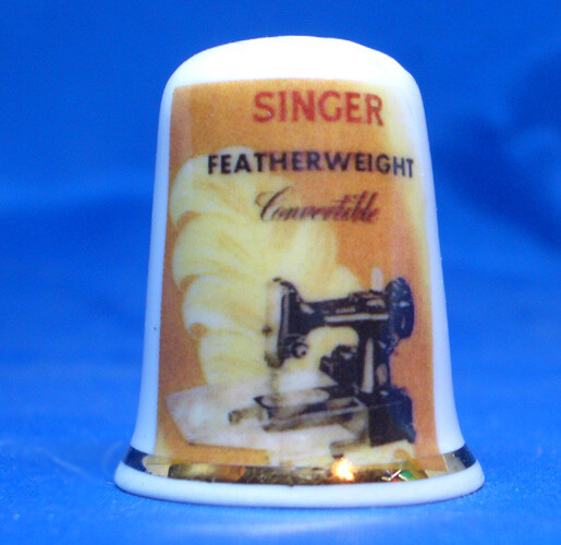 Birchcroft Thimble - Singer Featherweight Convertible Sewing Machine - Free Box