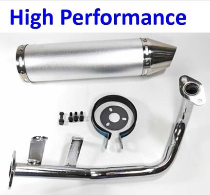 Vitacci  Magnum 49,Runner 50cc,GY6-50 High Performance Exhaust