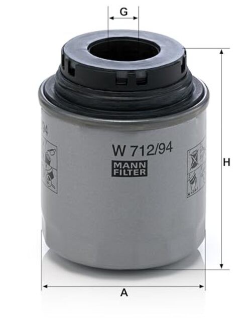 MANN-FILTER W 712/94 Spin-On Oil Filter