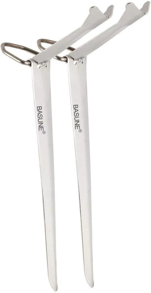 Fishing Rod Holder Stainless Steel Ground Support Stand Fish Pole Silver