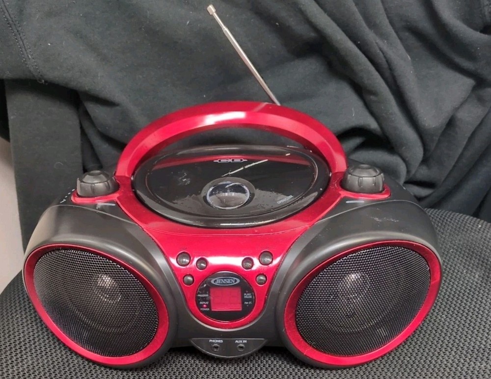 Jensen CD-490 CD Radio Red Working Great Condition