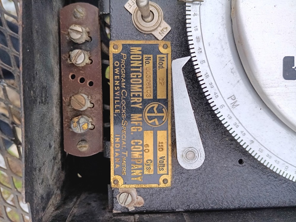 Vintage Montgomery Program Clock Special Timer Factory Industrial