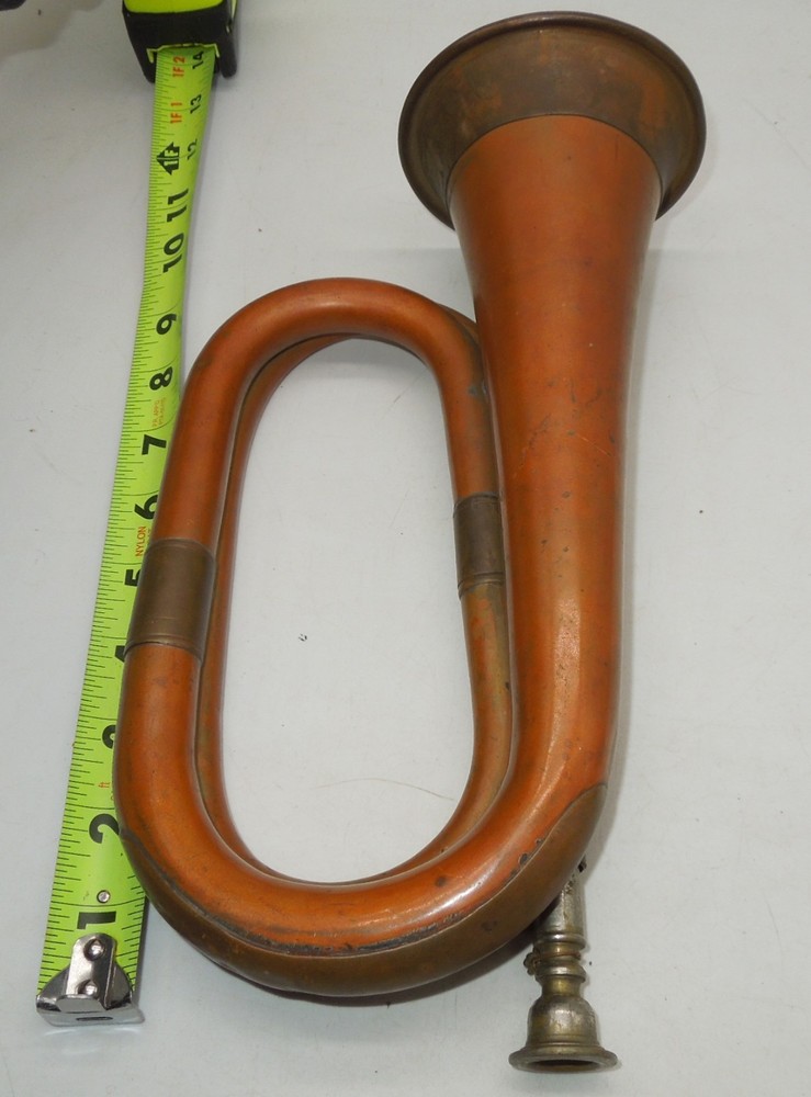 Original Vintage WWI Military Bugle Horn