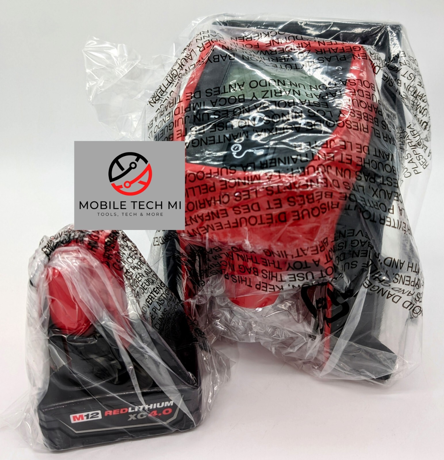 Milwaukee 2475-21XC M12 Cordless Portable Car Tire Inflator 4.0 Ah Battery NEW