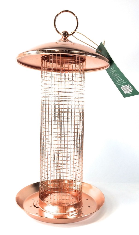 Copper Peanut Nut Bird Feeder