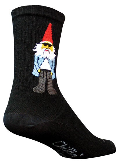 Sockguy Gnomies crew socks, black - 9-13