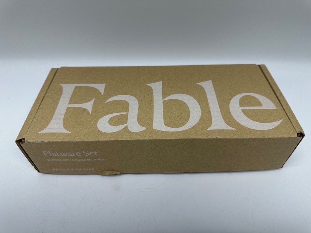 FABLE Flatware Set Matte Siver - 20pcs Service for 4