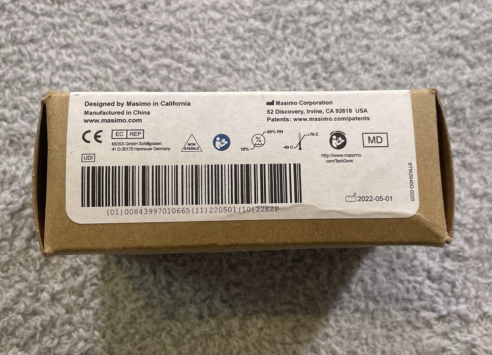 Masimo RD Rainbow SET R25-12 Patient Cable New Open Box