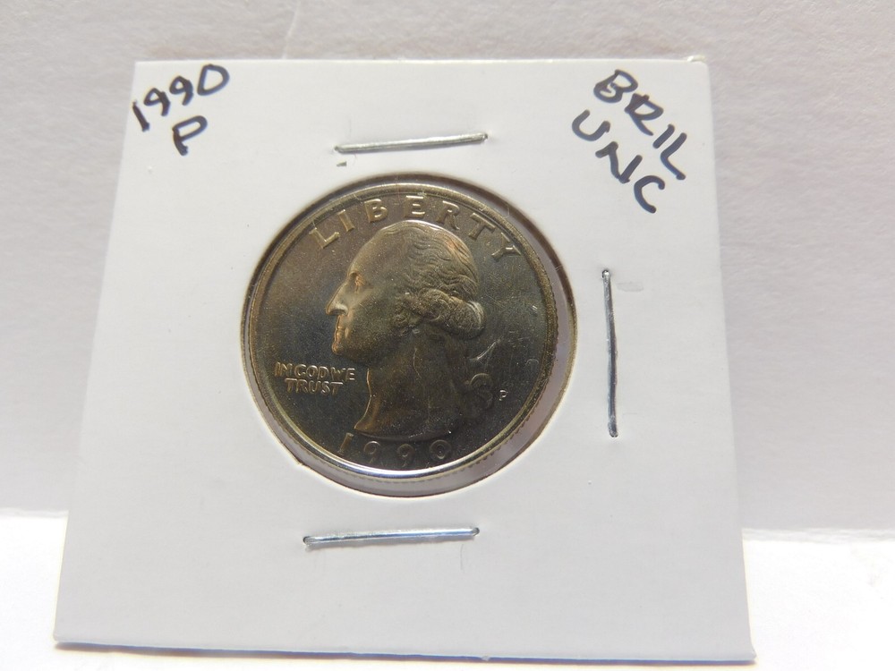 1990 P UNCIRCLATED  WASHINGTON QUARTER