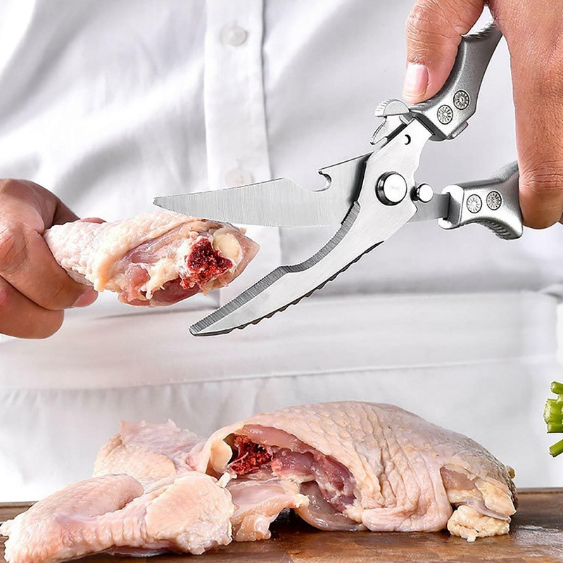 Kitchen Scissors Poultry Shears Cutting Chicken Blade Sharp for Left 2025 NEW