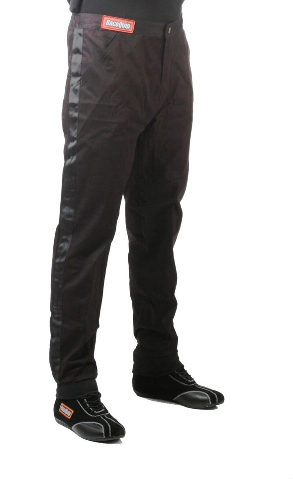 RaceQuip Single Layer Fire Suit Pants Black - Kids X-Small