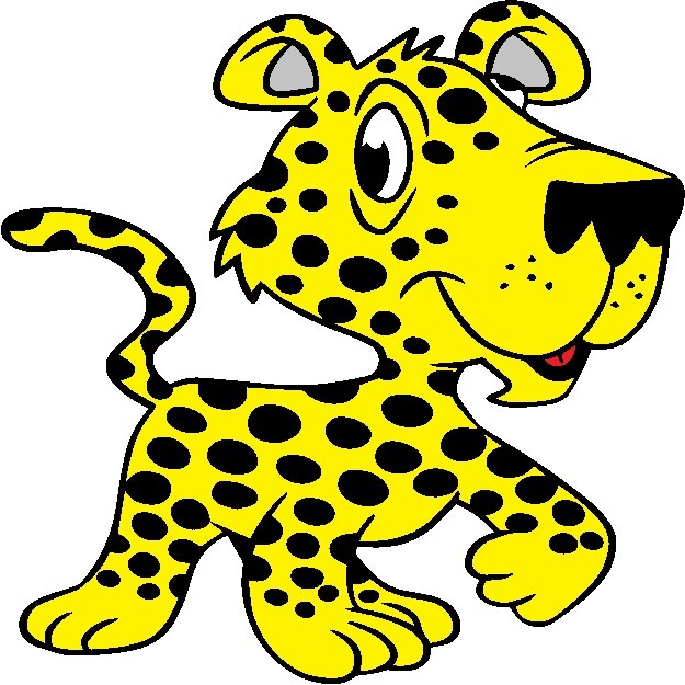 30 Custom Little Yellow Leopard Personalized Address Labels