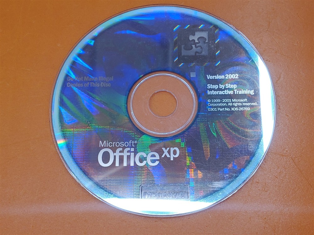 ⭐️⭐️⭐️⭐️⭐️ Microsoft Office XP Version 2002 X06-26769 Disc Only