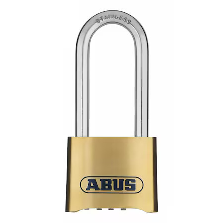Abus 180Ibhb/50 Combination Padlock, Bottom, Black/Silver