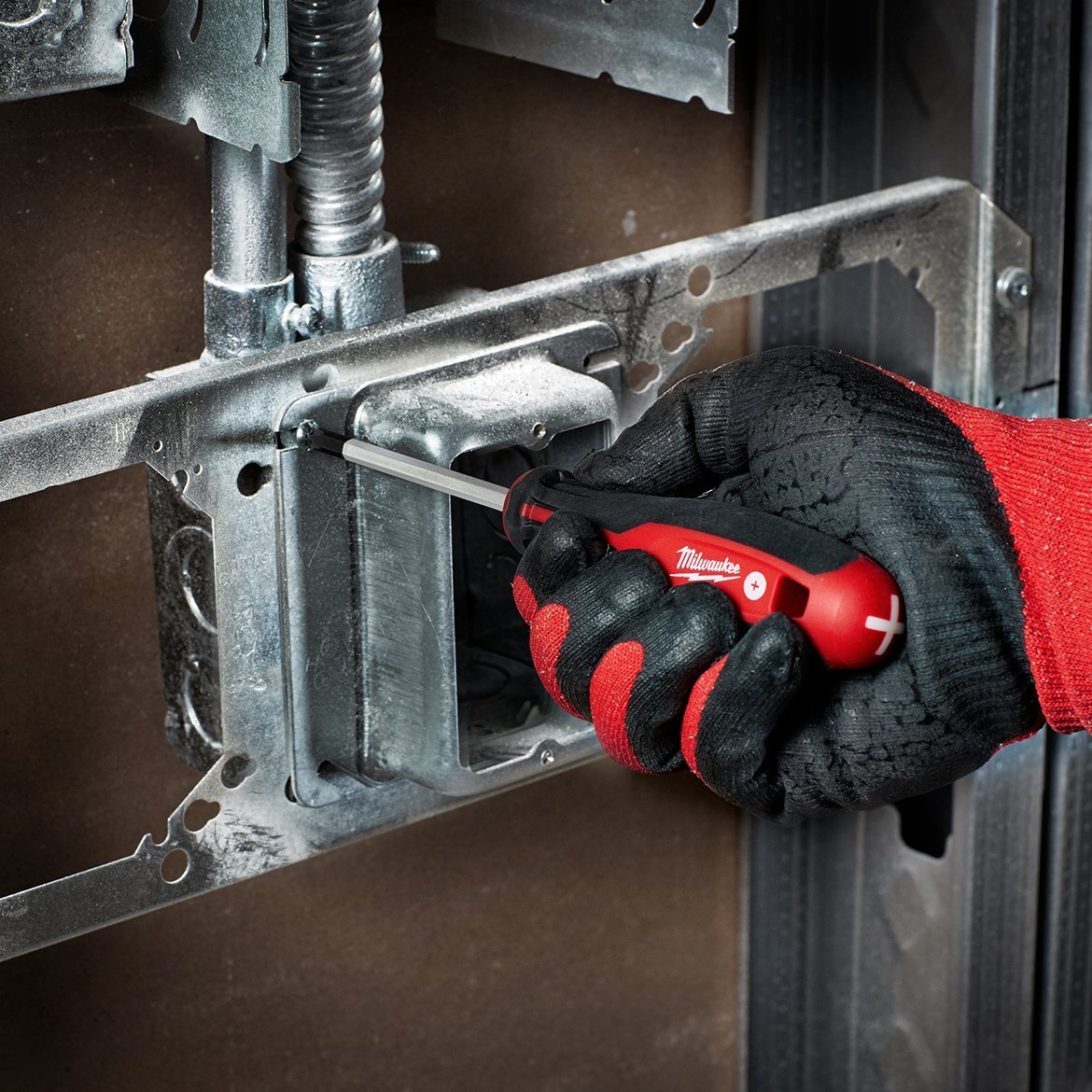 Milwaukee 48-22-2718 Hex Wrench Ready Magnetic Tips Screwdriver Set w/ SQ - 8pc