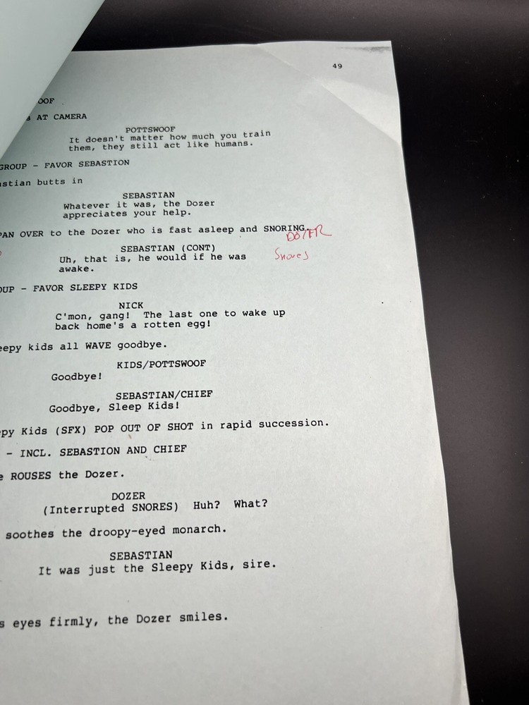 Final Movie Script SLEEPY KIDS "Save The Cave"