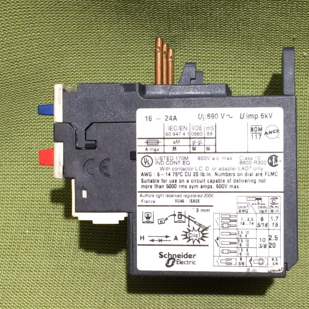 SQUARE D Telemecanique LR3D226 Overload Relay Switch