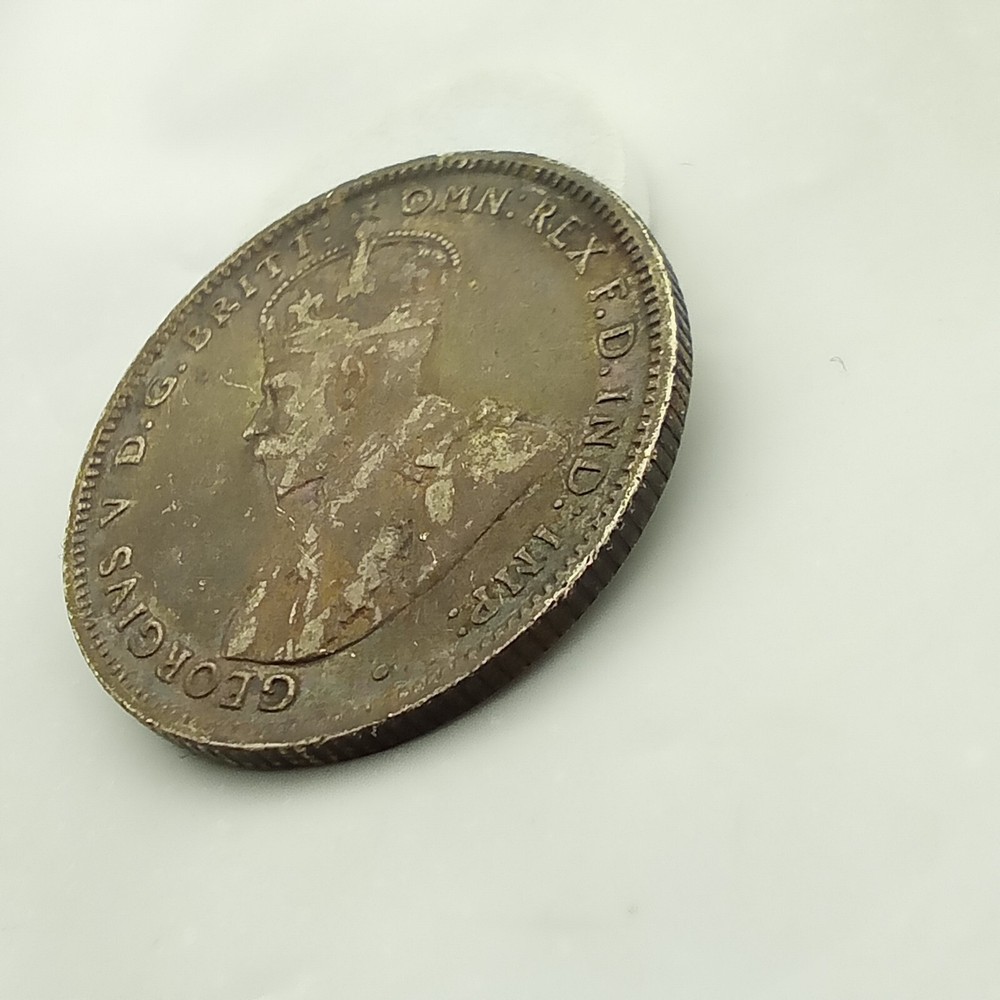 🇦🇺 Australia one Shilling George V 1917 Silver coin. E57