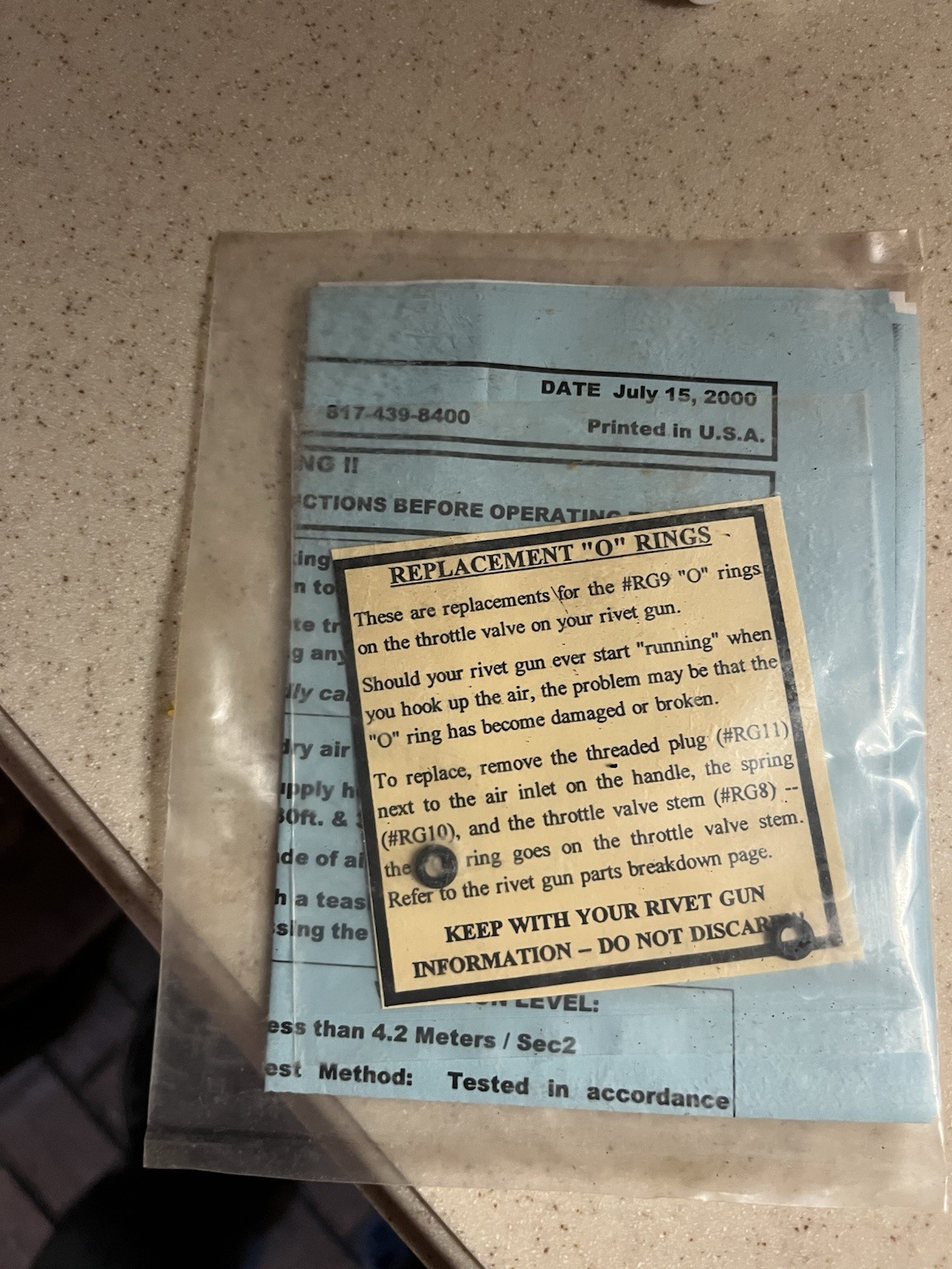 AVERY AIRCRAFT RIVET GUN W/ QUICK CHANGE SPRING