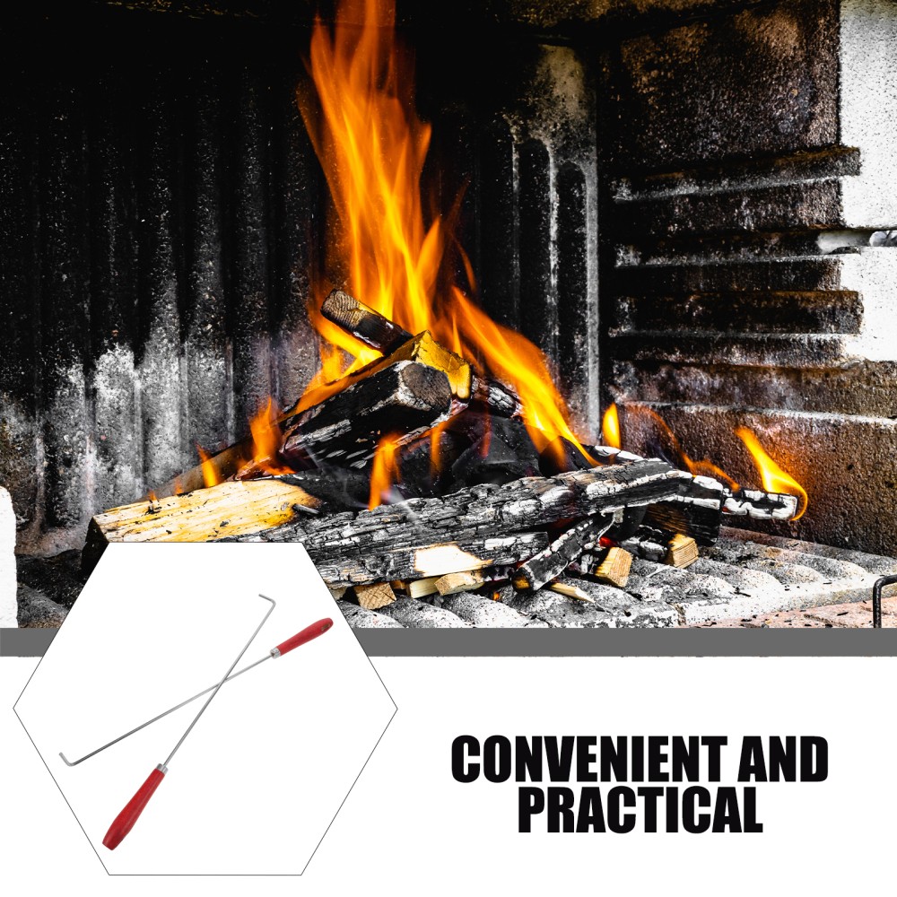 2 Pcs Fire Poker Stick Pit Tools Campfire Accessories Kit Bonfire