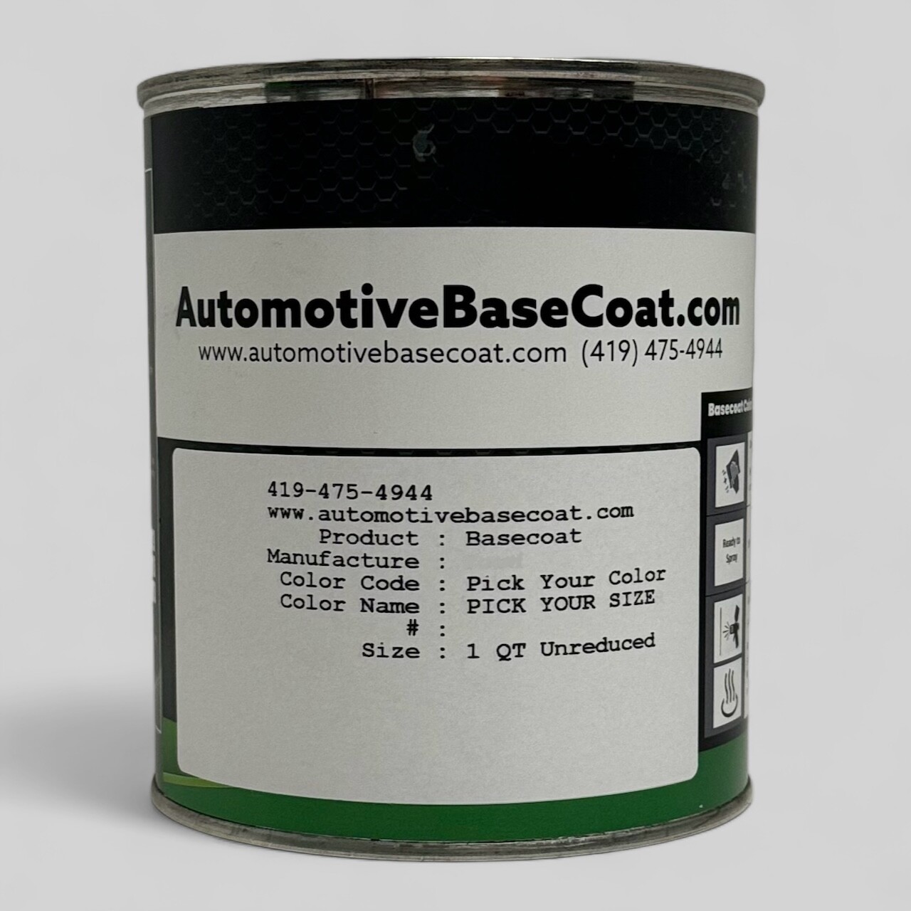 CHEVY / GM WA5111 / 12 WHITE BASE PAINT (PICK YOUR SIZE PINT, QUART OR GALLON)