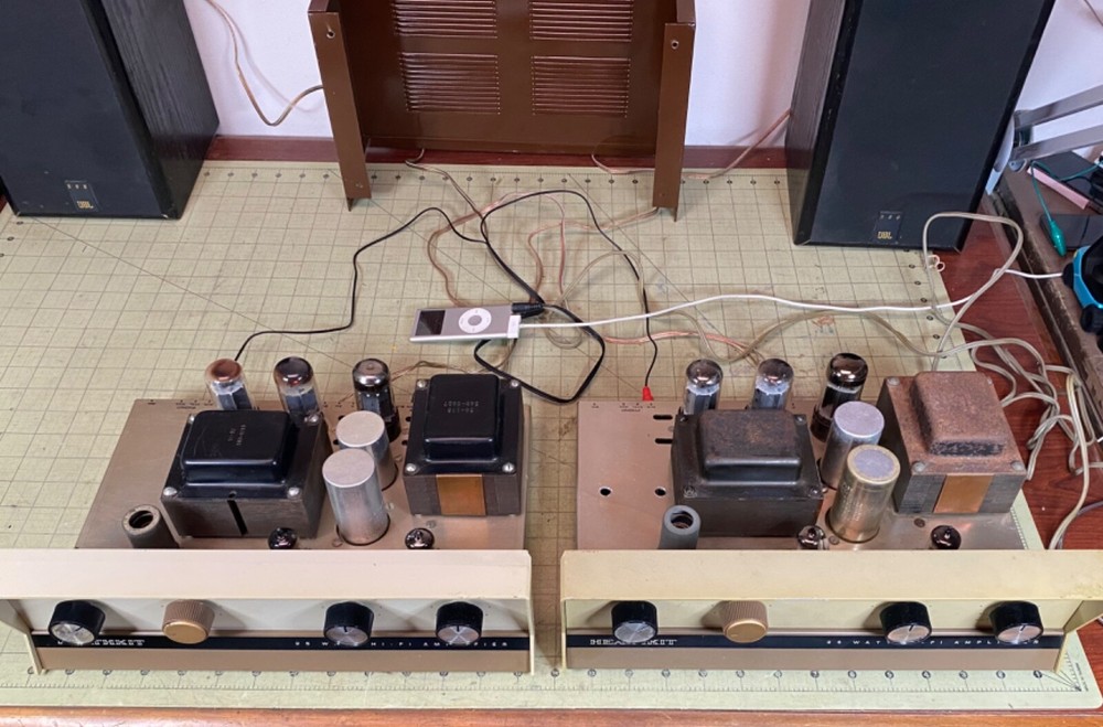 Nice Pair of Heathkit AA-23 Integrated Mono Blocks 7591 Push Pull Serviced