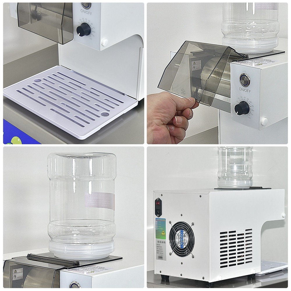USA Automatic Hom Snowflake Ice Machine Shaved Ice Making Machine