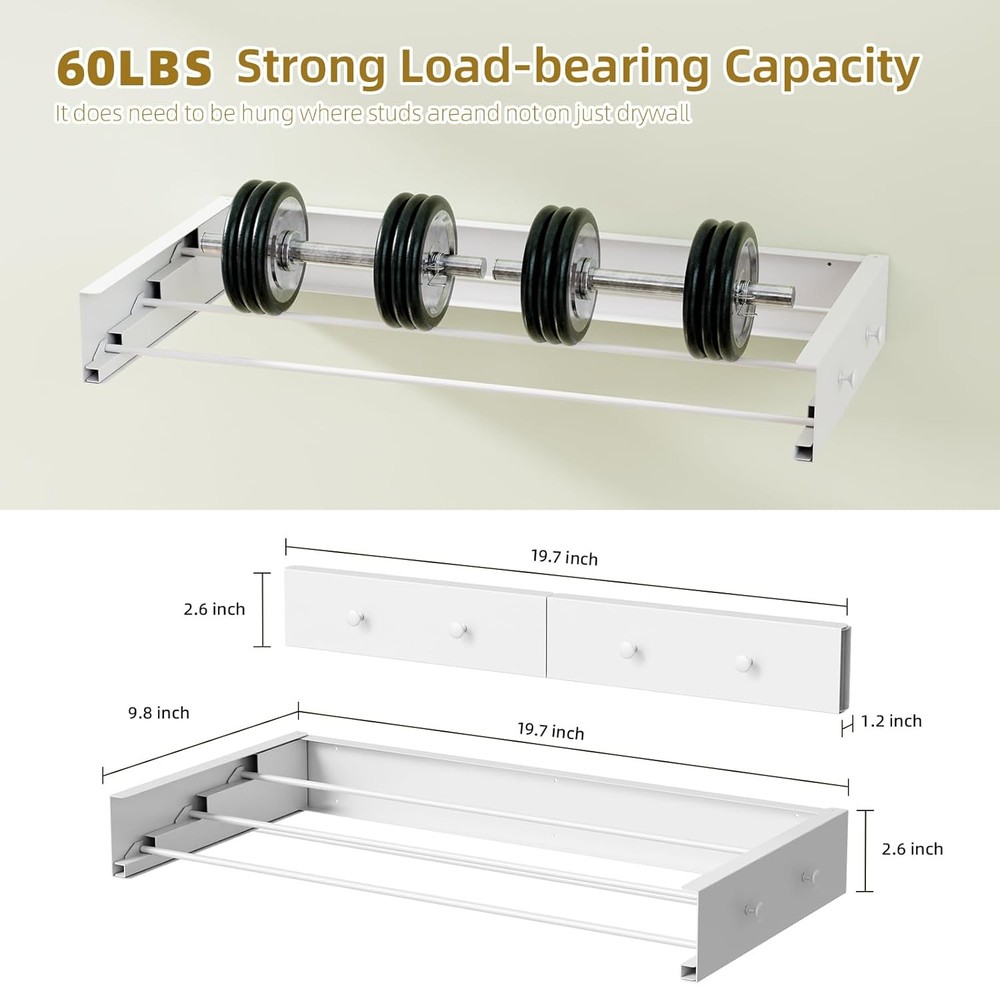 Wall Mounted Collapsible Drying Rack, Wall Mounted Drying Racks
