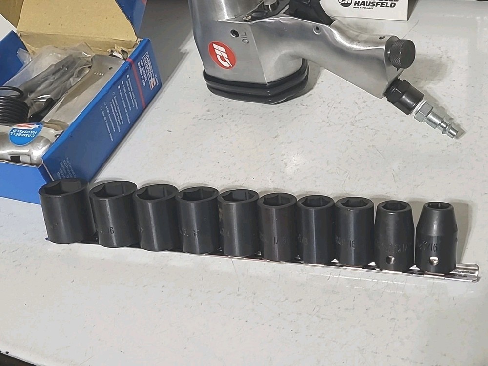 Campbell Hausfeld Impact Wrench & Air Chisel Plus Sockets Tool Set