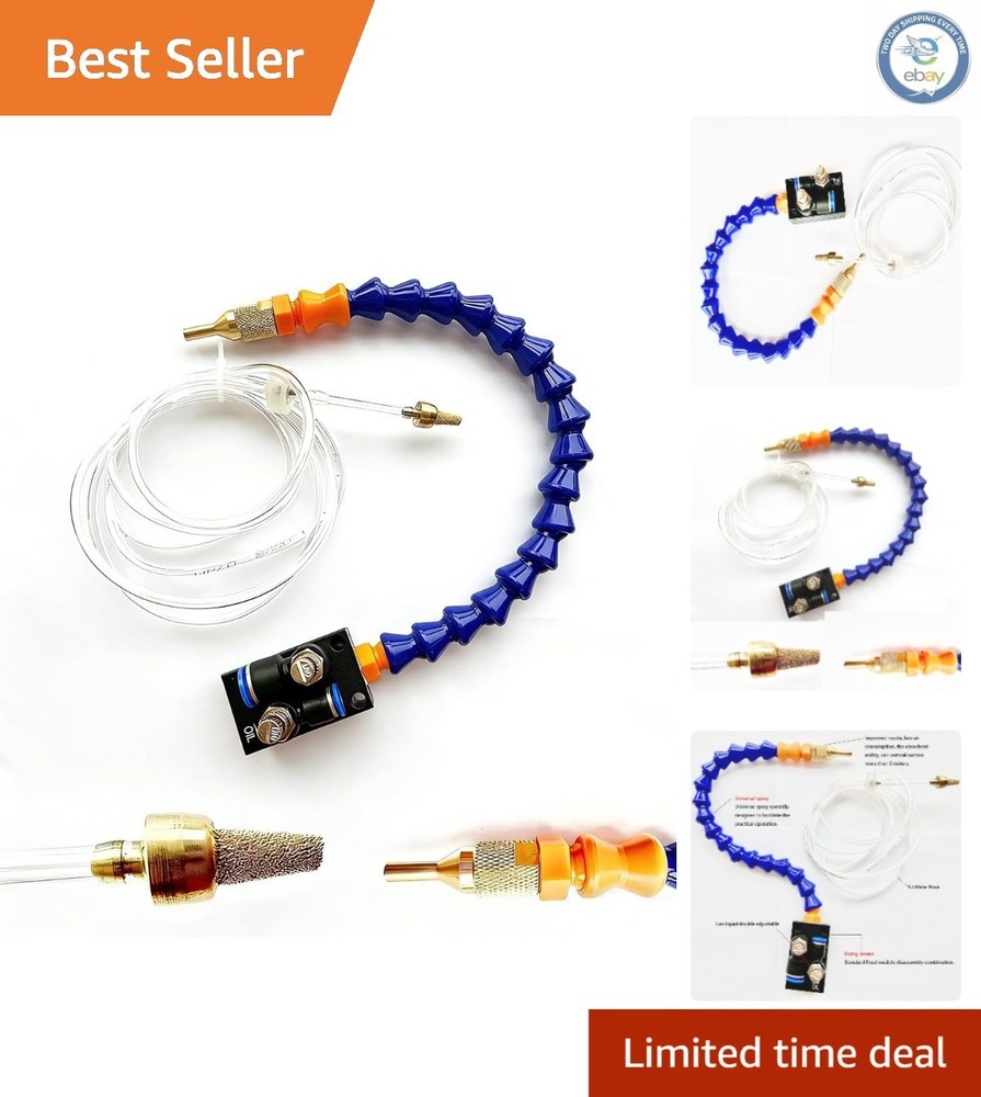 Mist Coolant Lubrication System - Adjustable Nozzle for CNC & Drills