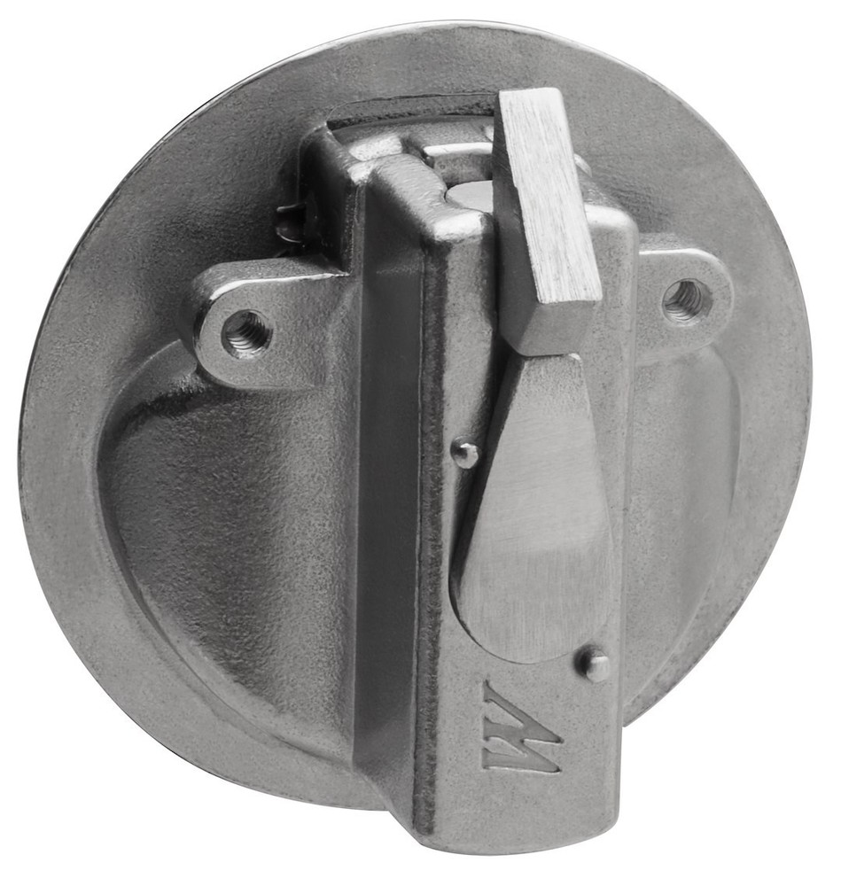 Drawer Latch | LockingLatch | Silver StainlessSteel | With Striker Pose