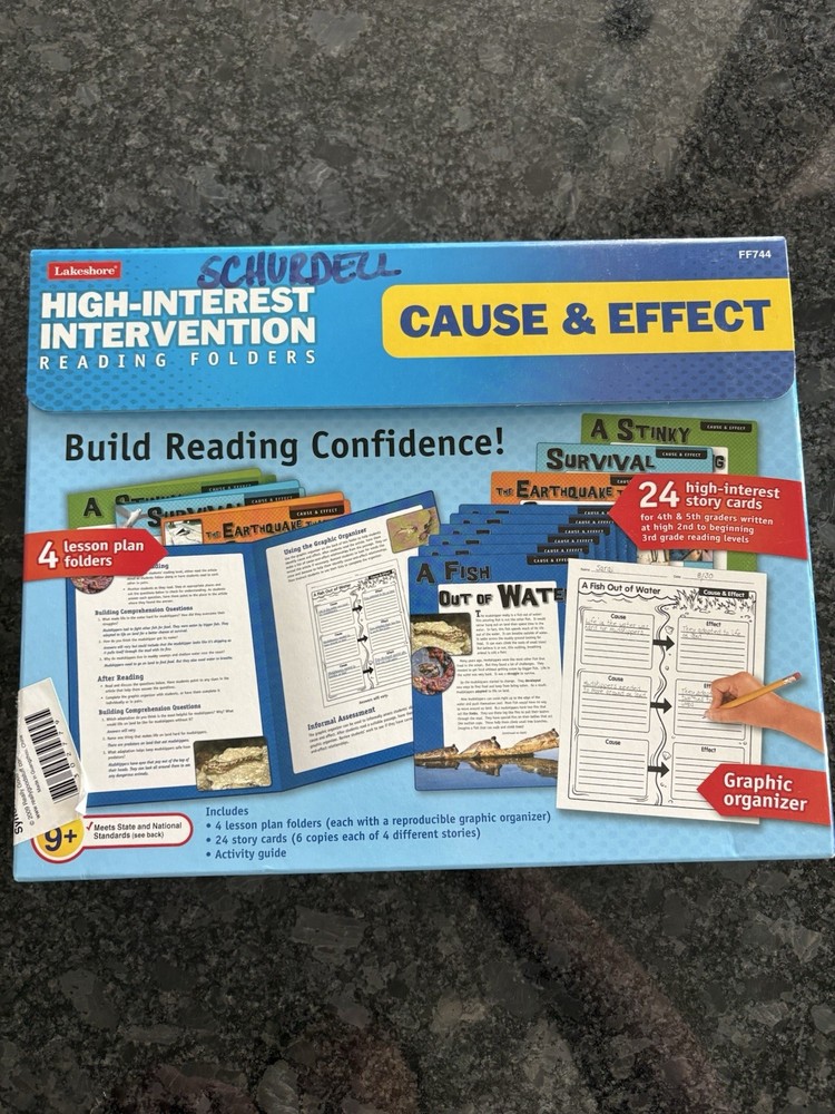 Lakeshore High-Interest Intervention Reading Folders Age 9+ Cause & Effect FF744