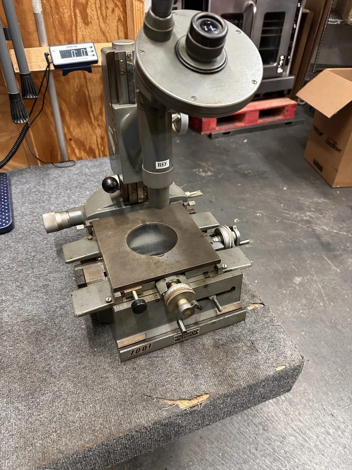 Ernst Leitz Wetzlar 447089 447364 Toolmaker's Microscope Geo Scherr