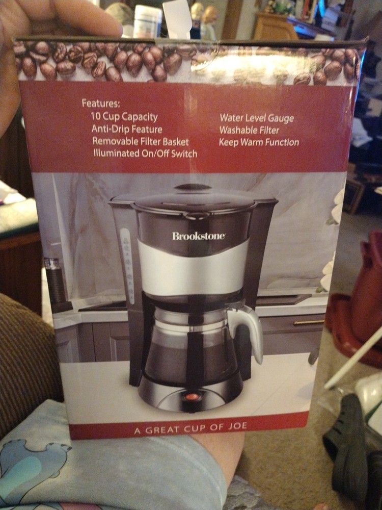 Brookstone 10 Cup Drip Coffee Machine NEW :-)