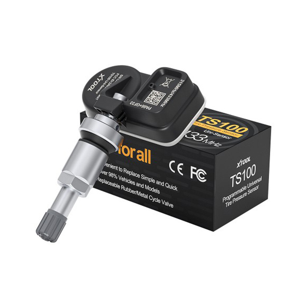 XTOOL TPMS TS100 315MHz 433MHz 2in1 Programmable Car Tire Pressure Sensor Metal