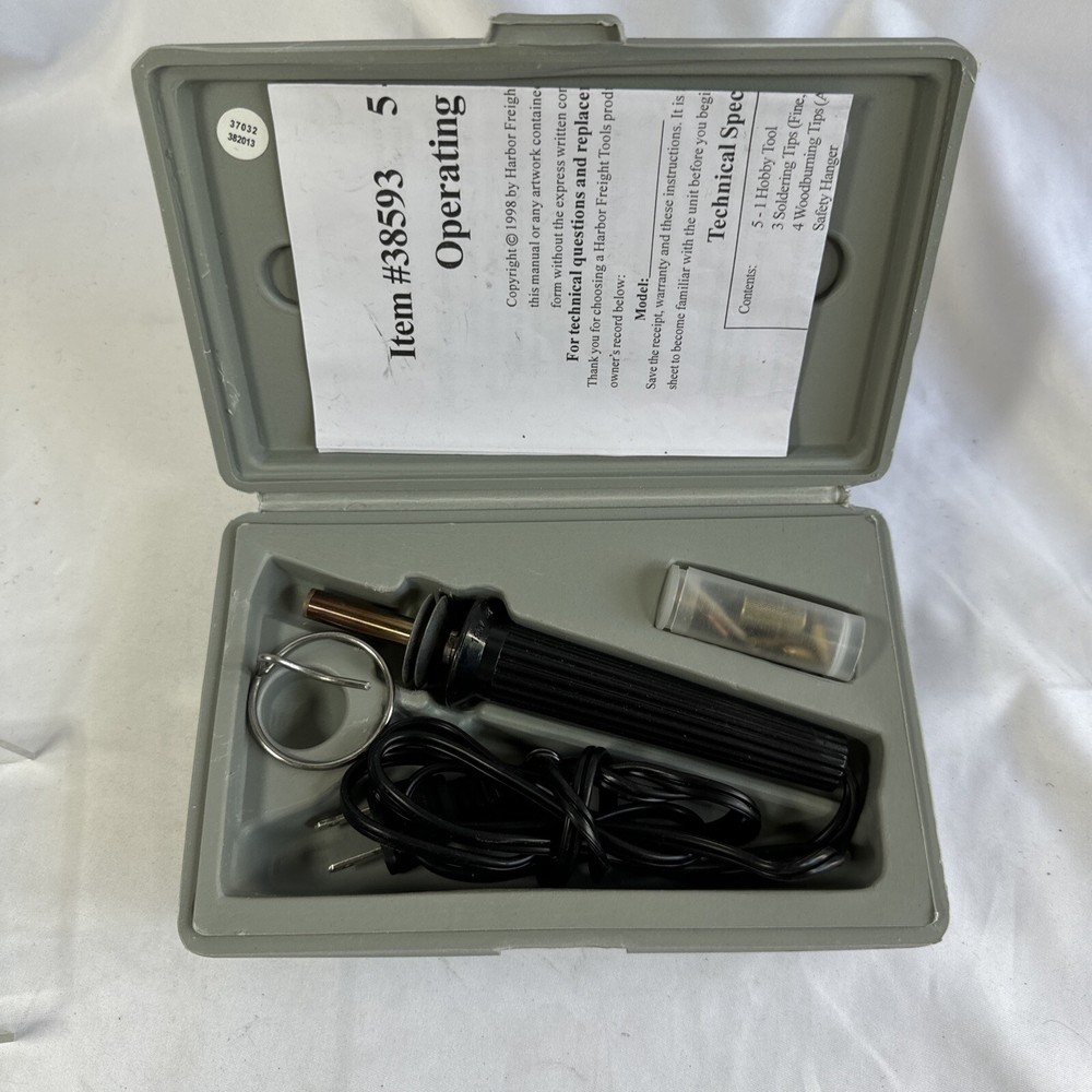 Harbor Freight Tools and case - 5-1 hobby tool kit 38593