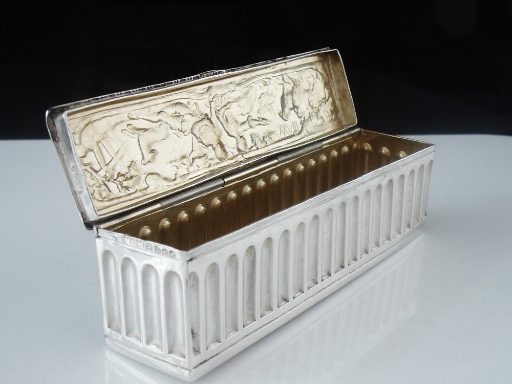 Attractive Sterling Silver Multi Purpose Box, Berthold Muller, Chester 1900