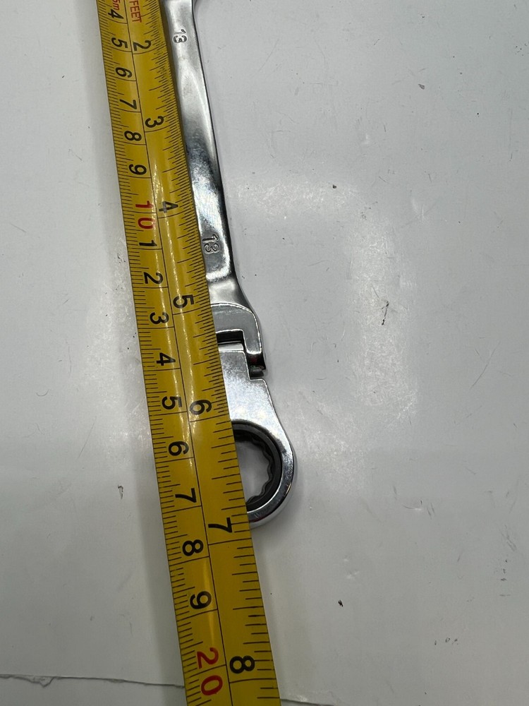 Locking Flex Head Ratcheting Combo Wrench Chrome Vanadium #13 Solid Steel