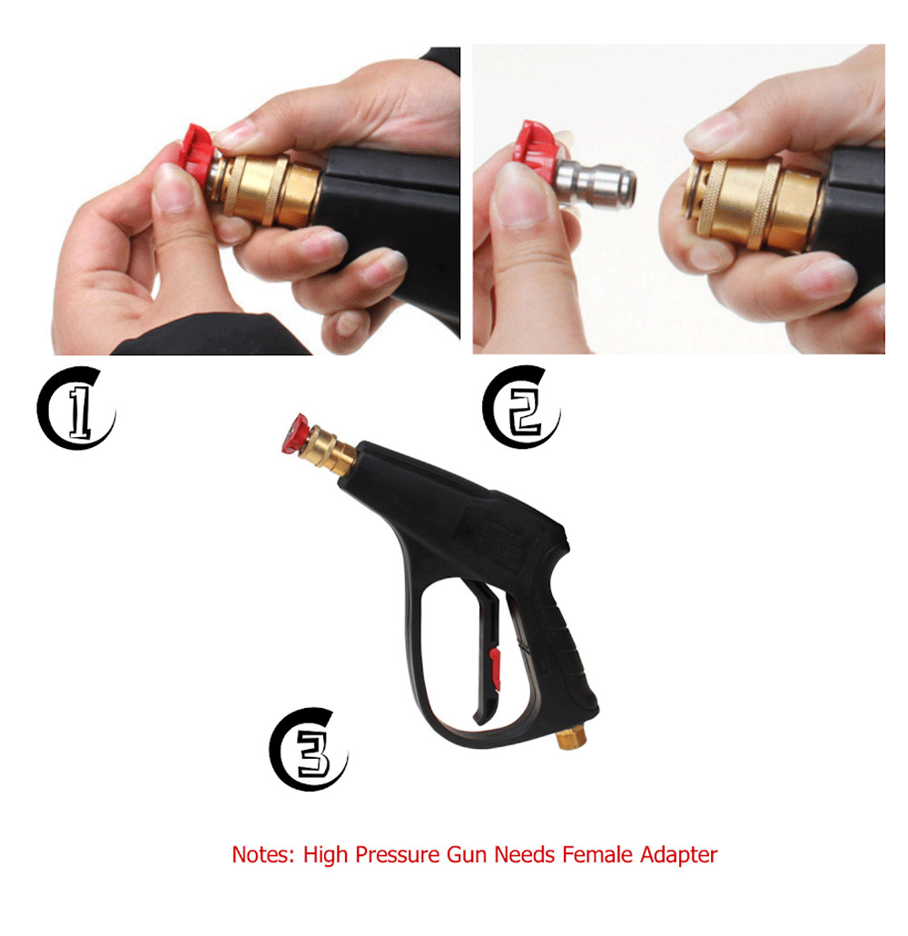 5pcs Pressure Washer Spray Tips Nozzles High Power Kit Quick Connect 1/4" Set