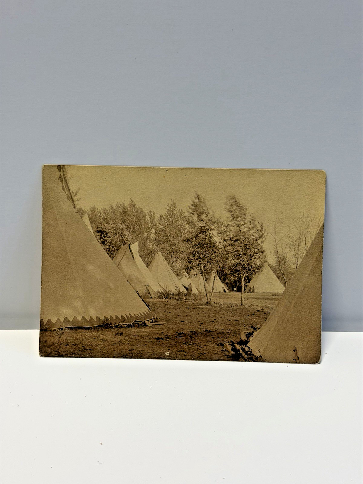 Original Native American Indian Photograph of Nez Perce Camp; 1880's - 1900's