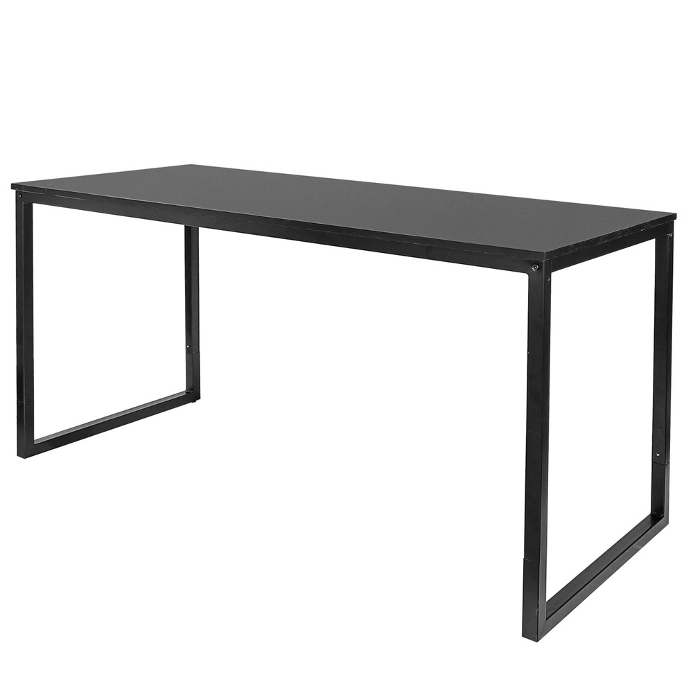 55" Computer Writing Desk Modern Espresso Style Study Office Desk Corner Table