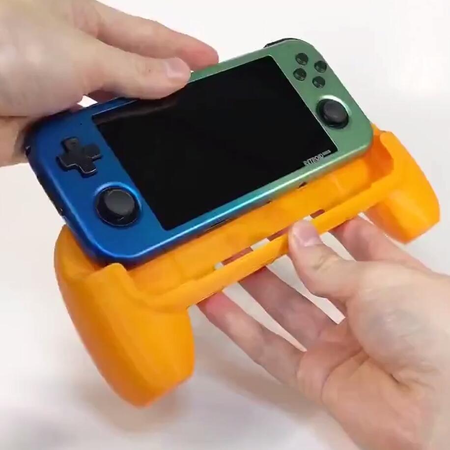 3D Printed Handhold Controller Grip Handle For Retroid Pocket 3+ Metal Version